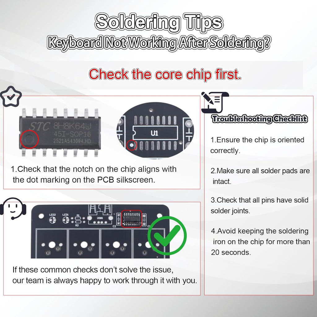 IS Icstation Kit de práctica de soldadura con teclado numérico para bricolaje, kit de proyecto de soldadura con almohadilla numérica de 17 teclas, interruptores azules intercambiables en caliente