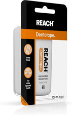 Reach Cinta de dentotape encerada, sin sabor, 100 yardas, 1 unidad (paquete de 2)