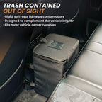 Basurero para automóvil con tapa, forro impermeable extraíble