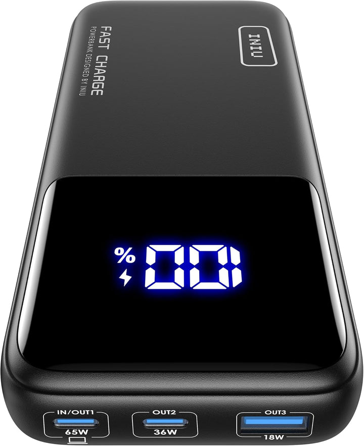 INIU Cargador Portátil, 20000mAh 65W Batería Externa Compacta USB C...