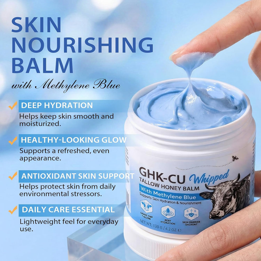 GHK-Cu - Crema peptídica para cara, crema hidratante de ternera azu...