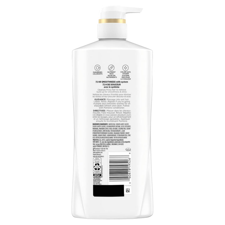Pantene Juego de champú y acondicionador, suave y liso, control del...