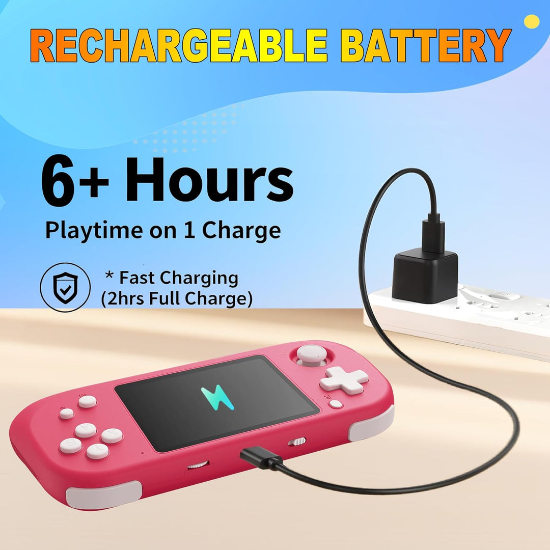 Beijue - Juego de mano para niños con pantalla IPS de 3.5''...