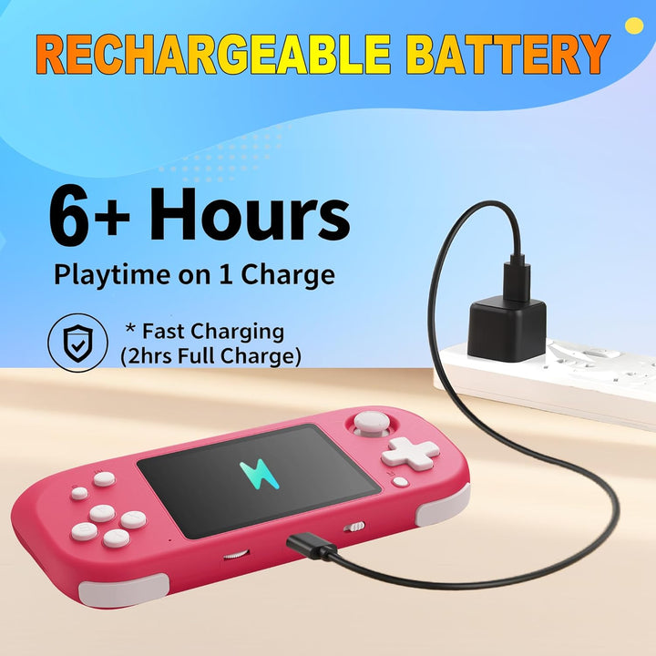 Beijue - Juego de mano para niños con pantalla IPS de 3.5''...