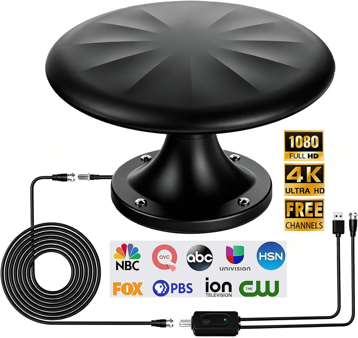 Antena de TV RV para cámper, antena de RV montada en el techo al