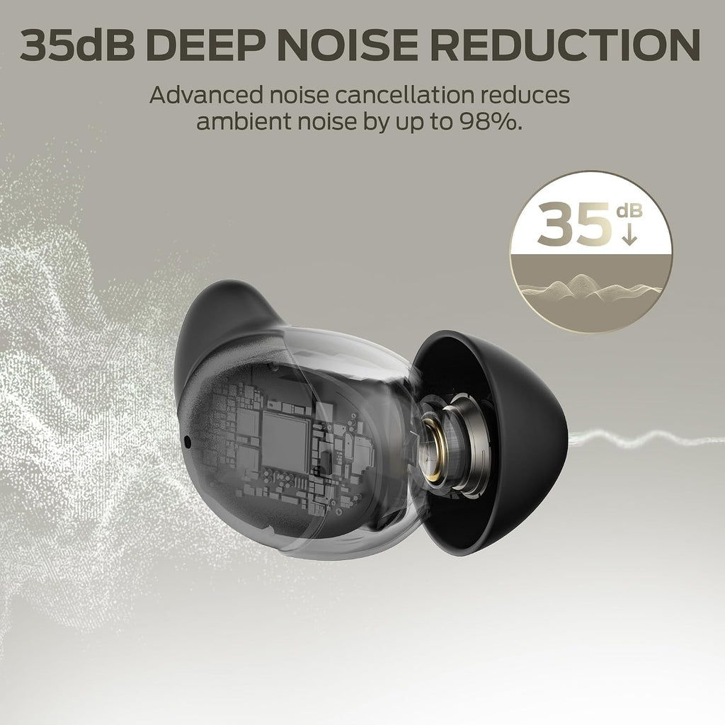 Oraolo Sleep Ear200, auriculares intrauditivos inalámbricos Bluetooth 6.0, auriculares para dormir con ANC, auriculares con cancelación activa de ruido, tiempo de reproducción de 8 a 10 horas