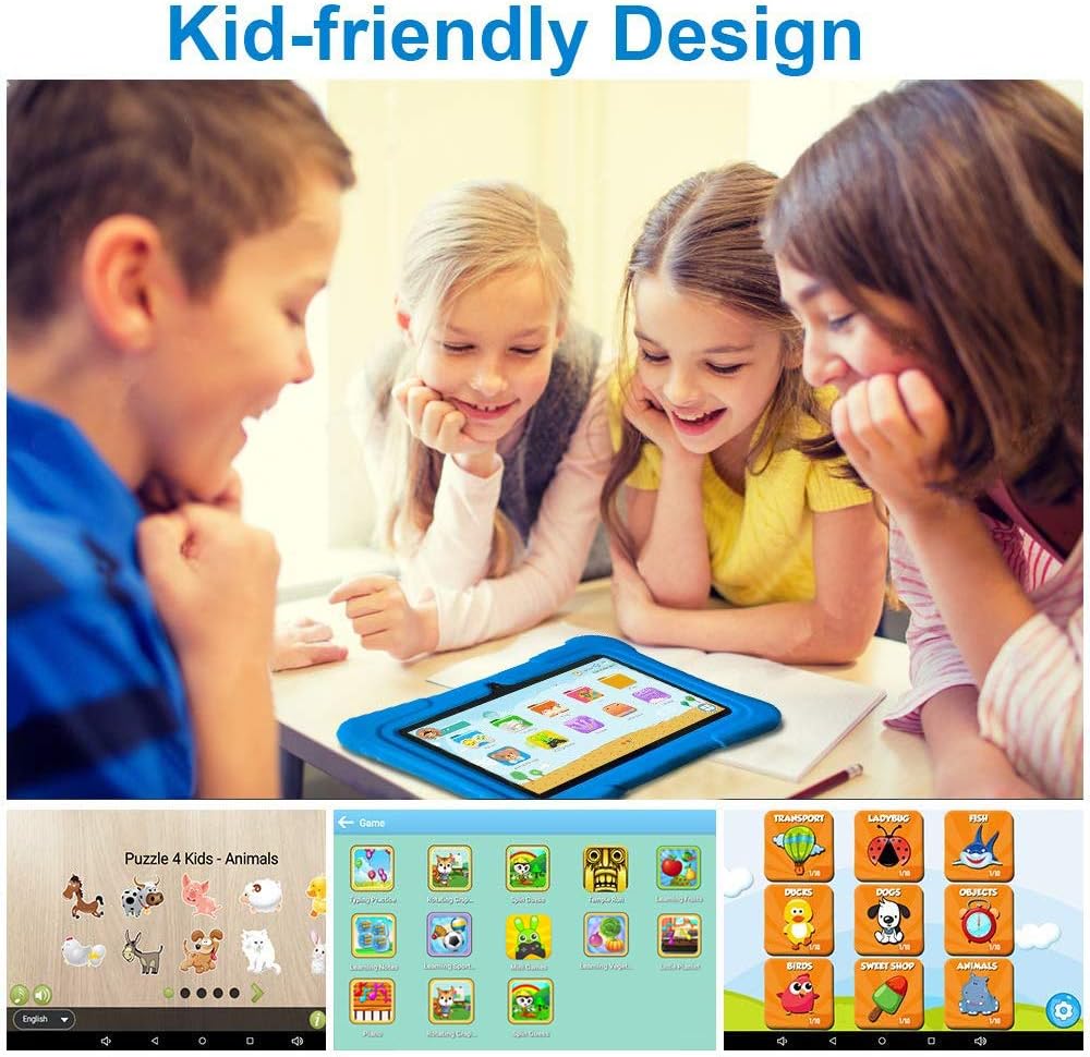 PRITOM Tabletas para niños de 7 pulgadas, Tablet Android 13 para ni...