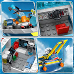 HiWEEGO City - Juego de construcción de barcos flotantes con luz LED para