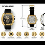 Relojes de hombre Reloj de cuarzo analógico cuadrado de lujo para