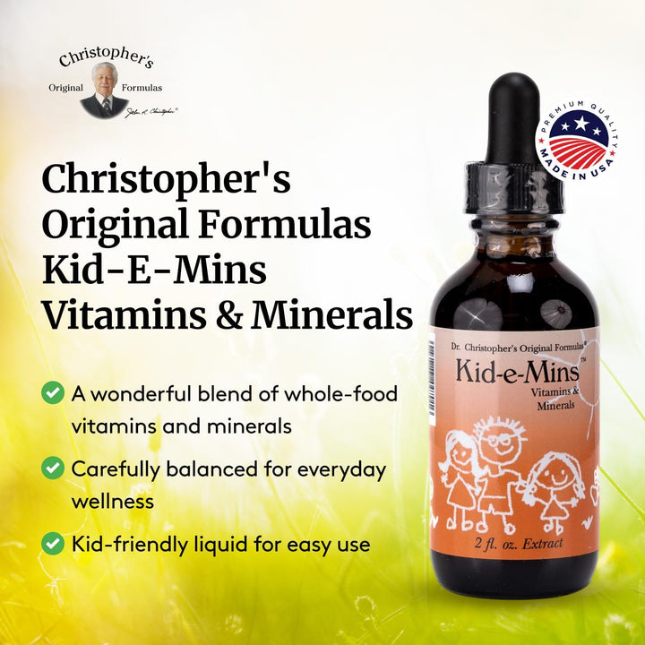 Dr. Christopher Kid-e-Mins Vitamin's and Minerals Líquido de 2 oz