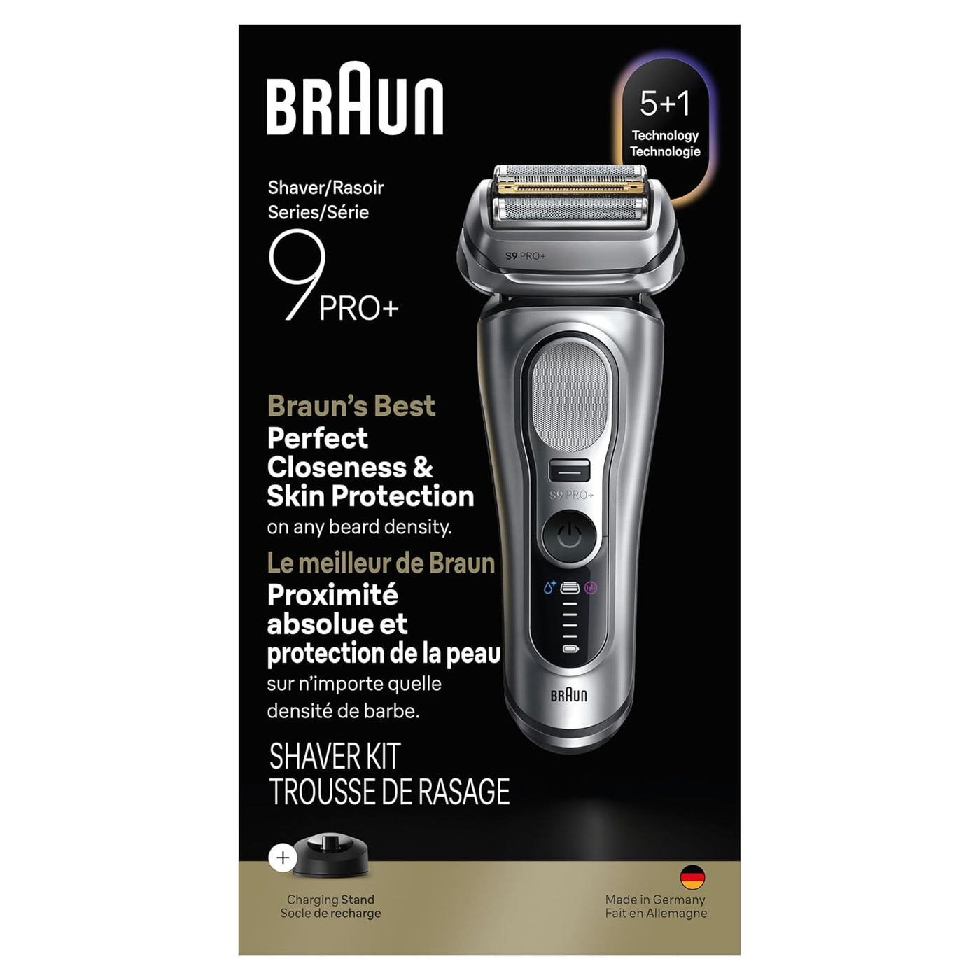 Braun Maquinilla de afeitar eléctrica para hombres Serie 9 PRO+ Máq...