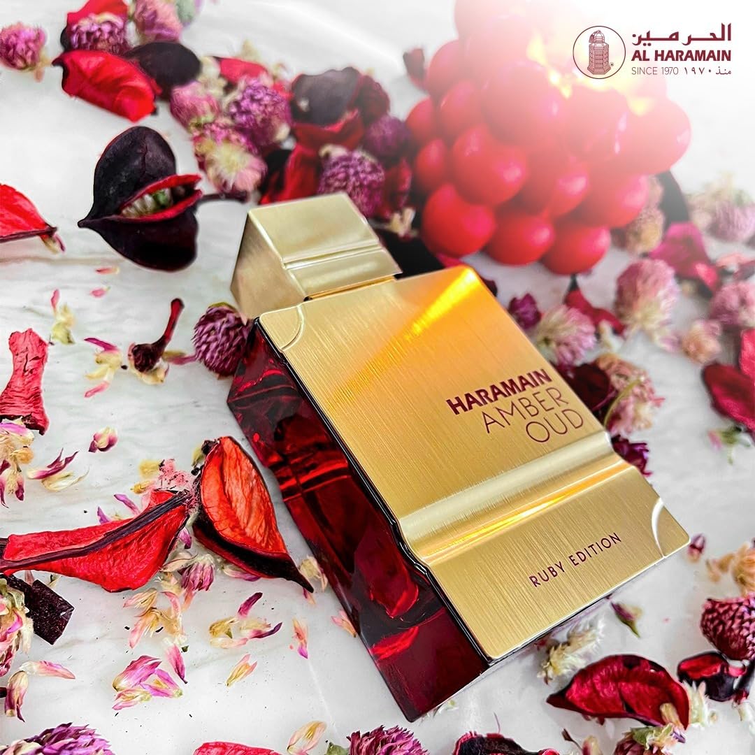 Al Haramain Amber Oud Ruby Edition - Eau de Parfum en aerosol, 60 m...