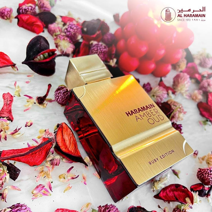 Al Haramain Amber Oud Ruby Edition - Eau de Parfum en aerosol, 60 m...