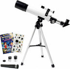 Telescopio para niños de 8 a 12 años, 100 aumentos para