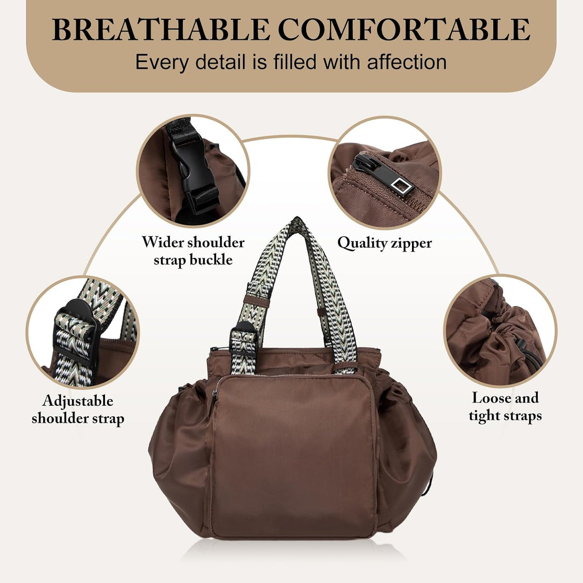 Bolsa de lona mejorada para fin de semana, bolsa de viaje expandible, bolsa de transporte resistente al agua, bolsa de deporte plegable para gimnasio con cremallera reforzada y correa de hombro