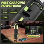 Lámpara SakerPlus Luz de camping portátil, linterna LED recargable de 5000LM