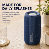 Altavoz Bluetooth Musibaby M68, 12W, IPX5, FM, USB AUX, Azul Oscuro...
