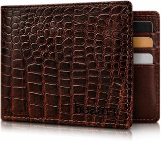 Cartera de cuero para hombre - Bloqueo RFID, delgada y elegante con...