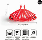 OTOTO Colador de clip de cangrejo – Colador de silicona para pasta con pinzas de acero inoxidable – Accesorios de cocina únicos, regalos de cocina para mujeres, artículos esenciales de cocina, regalos divertidos, accesorios de cocina – (Crabby)