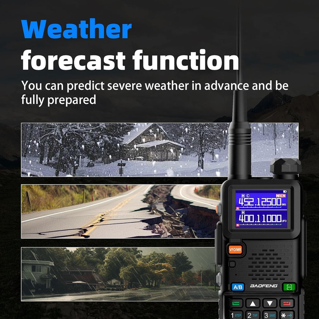 Radio Baofeng UV-5RM Walkie Talkie Ham Radio Portátil UV5R de Largo Alcance