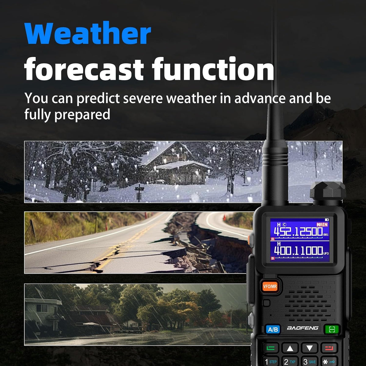 Radio Baofeng UV-5RM Walkie Talkie Ham Radio Portátil UV5R de Largo Alcance