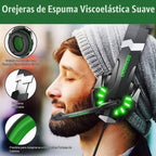 BENGOO G9000 - Auriculares de juego estéreo para PS4, PC, Xbox One, controlador PS5, auriculares con cancelación de ruido sobre la oreja con micrófono, luz LED, graves envolventes, orejeras de memoria