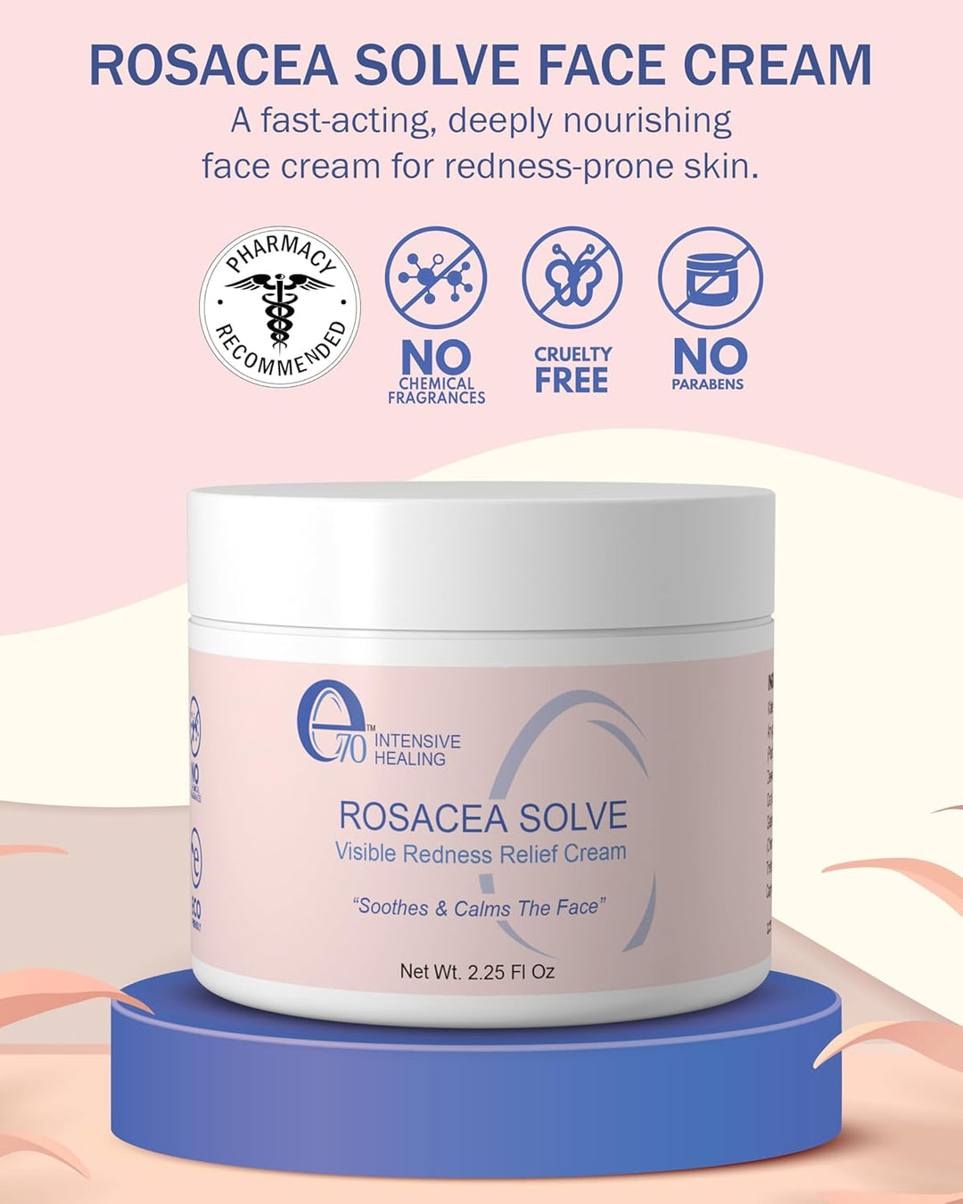 e70 Tratamiento para rosácea para cuidado de la piel facial en crem...