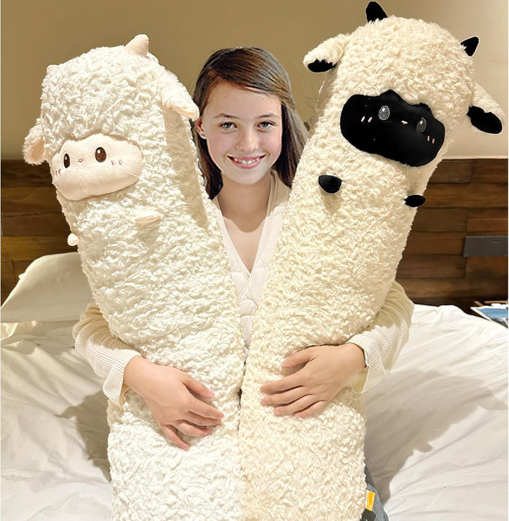 Goylmc Peluche de oveja, almohada de felpa de oveja, cumpleaños y N...