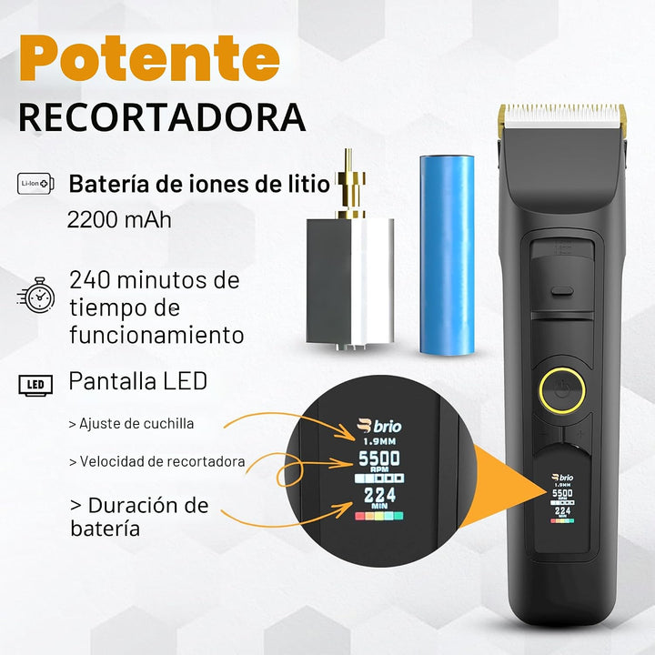 Brio Beardscape V2 Recortador de barba para hombre profesional con...