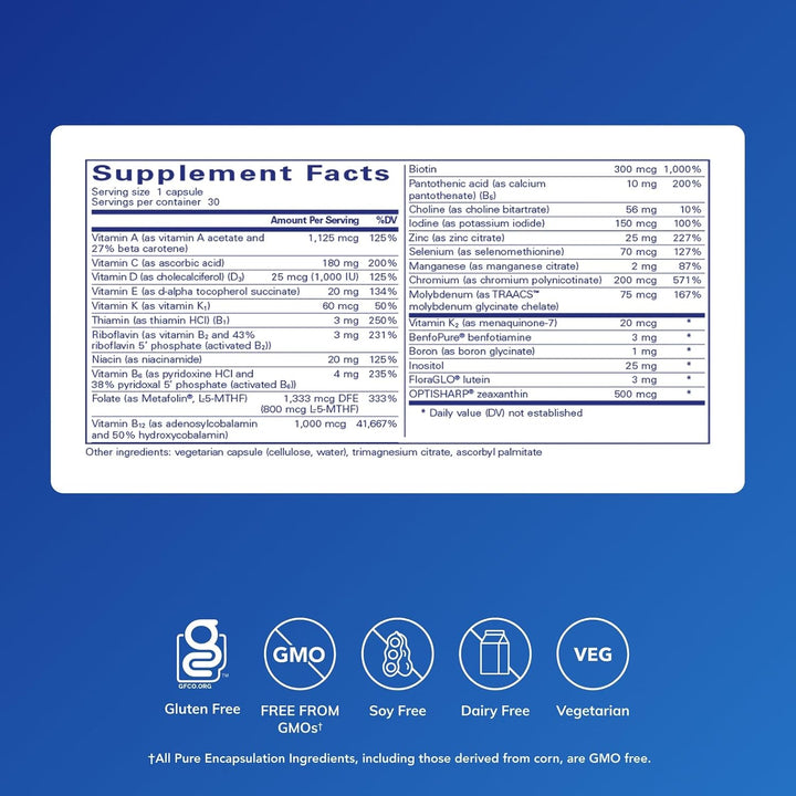 Pure Encapsulations PureGenomics Multivitamínico - Suplemento para...