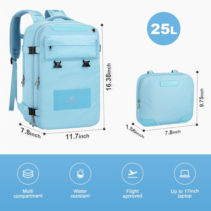 Maelstrom Mochila de viaje para mujeres y hombres, mochila para lap...