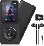 Reproductor MP3 de 128 GB con auriculares Bluetooth 5.3 incluidos