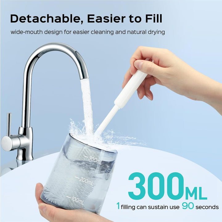 COSLUS Irrigador dental inalámbrico para dientes: 4 modos, portátil...