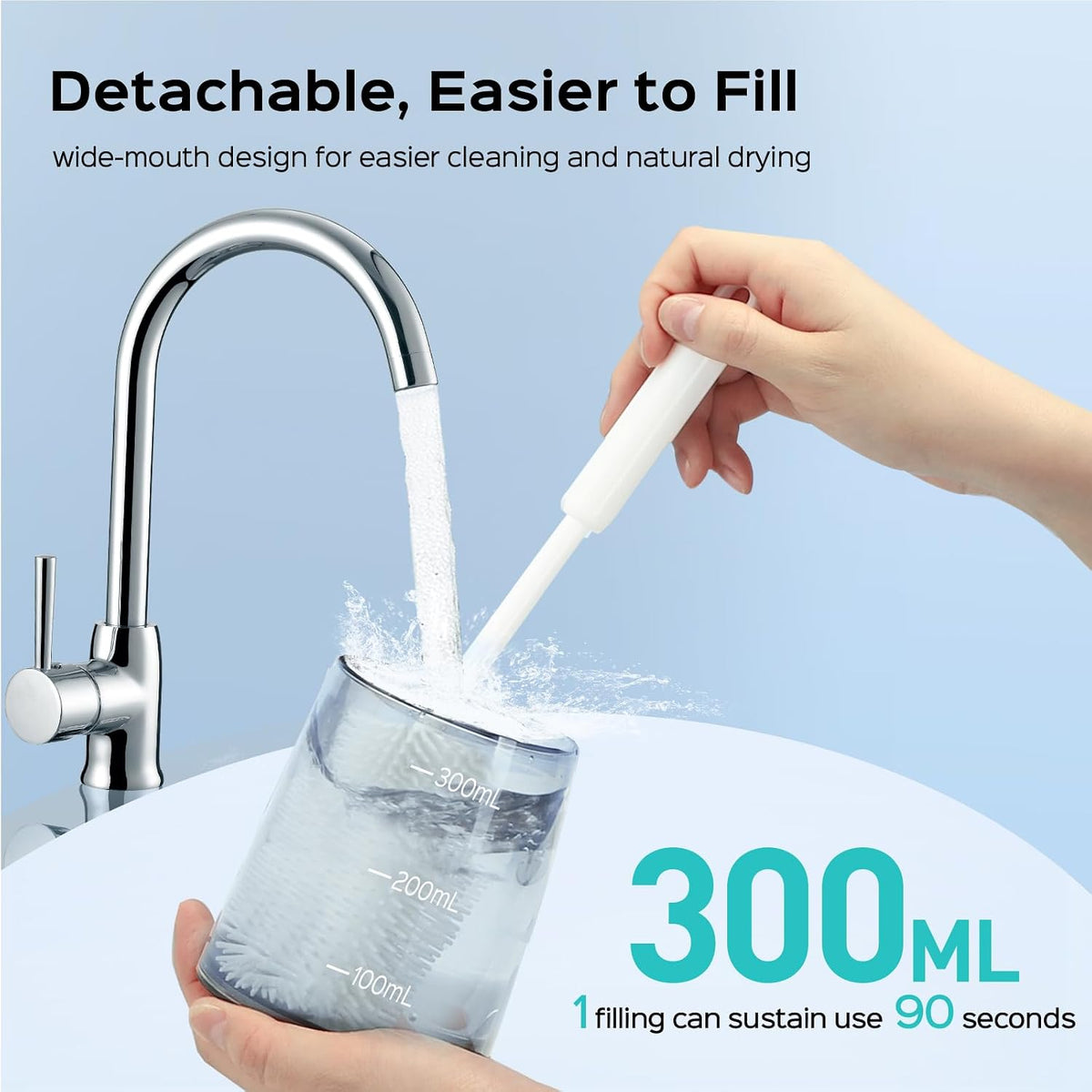 COSLUS Irrigador Dental de Agua para Dientes: 4 Modos, Inalámbrico,...