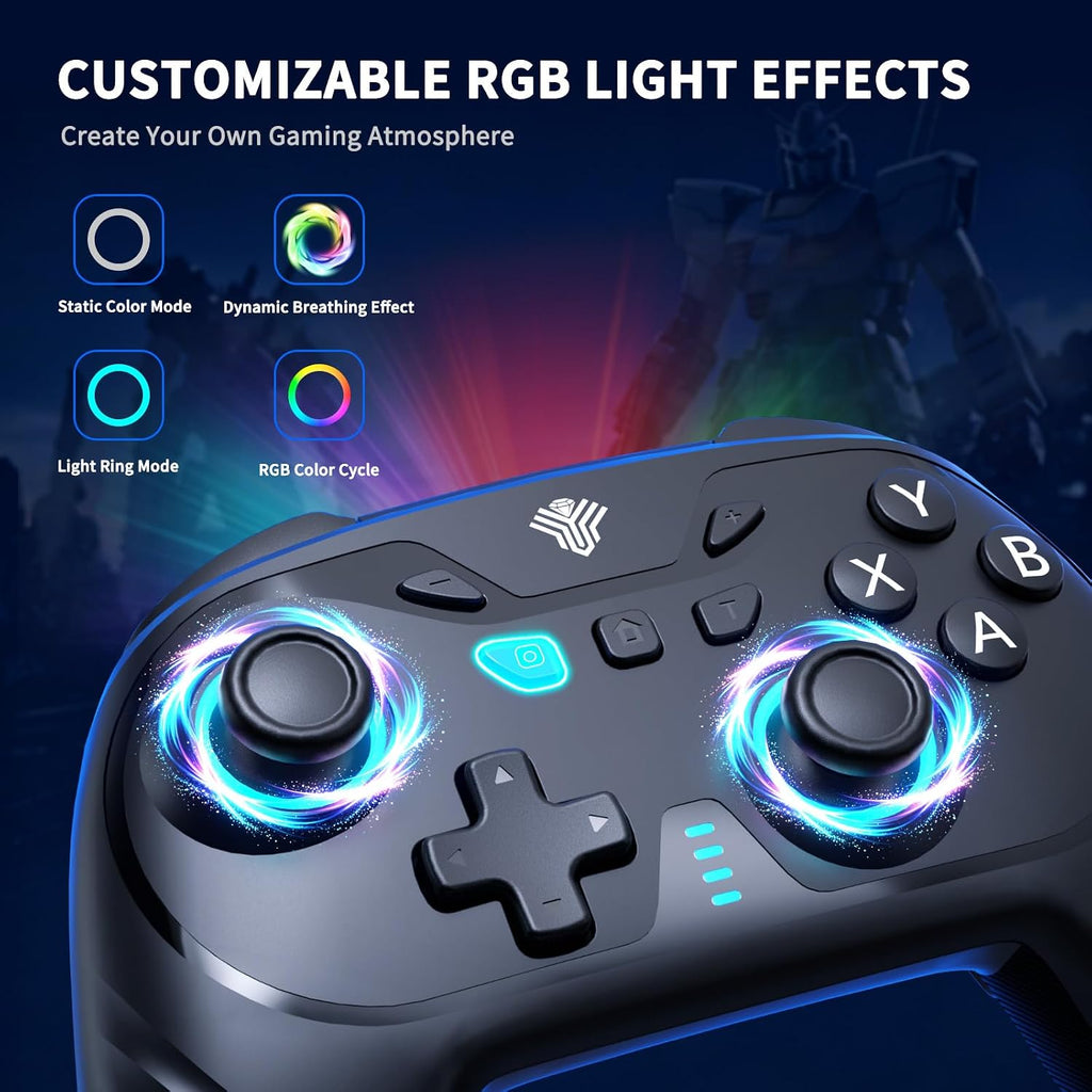 YUYIU Controlador Inalámbrico para Gaming para PC, Switch, Steam Deck, Android, iOS