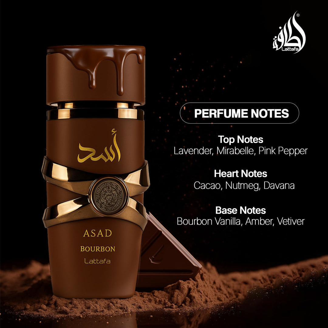 Lattafa Asad Bourbon para Unisex Eau de Parfum en Spray 34