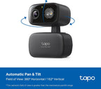 Tapo - Cámara de seguridad de 2K 3MP con inclinación para interiore...