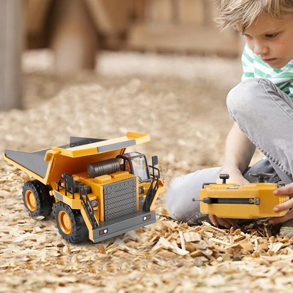 PREPOP Camión volquete RC para niños, camión de construcción