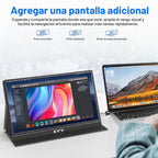 KYY - Monitor portátil para laptop, pantalla de computadora de viaj...