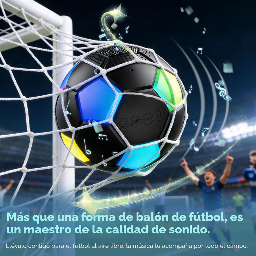 RZLCCL Altavoz en forma de pelota de fútbol, altavoz inalámbrico po...