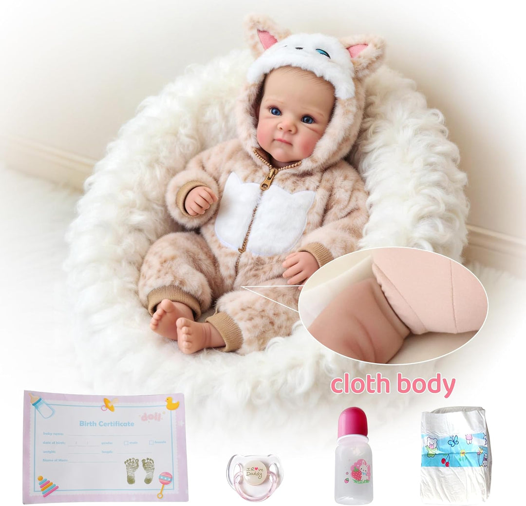 FOCKOF Muñecas realistas de bebé Reborn de 18 pulgadas, muñeca de b...