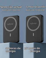 myCharge CliqAir - Banco de energía magnético de 5000 mAh, diseño u...