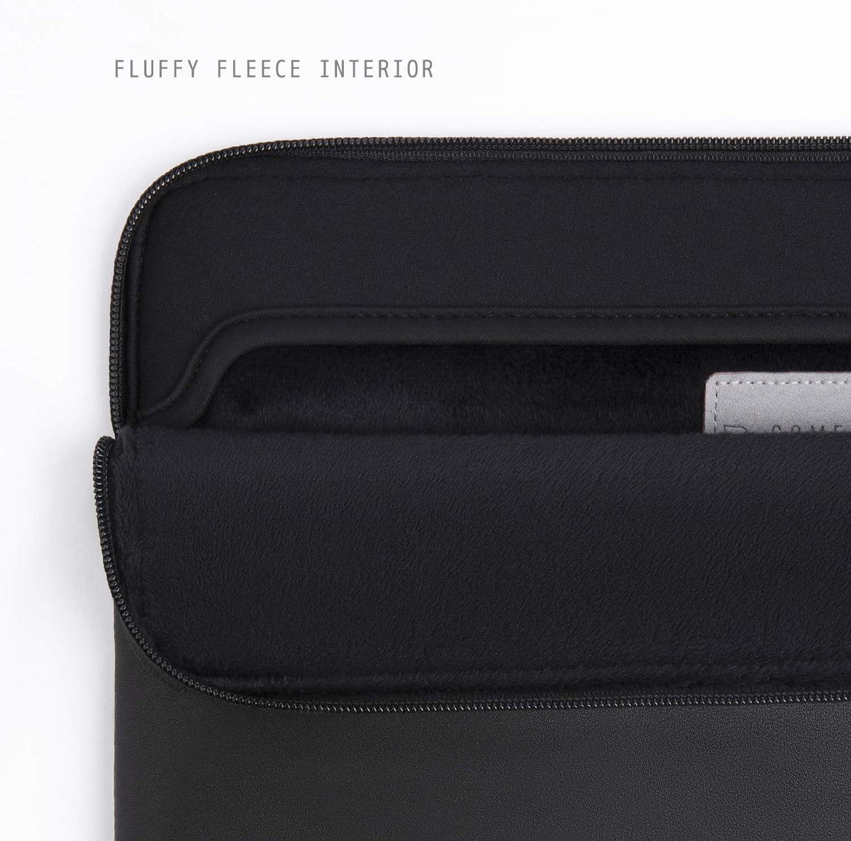 Comfyable Funda de piel para laptop con funda para accesorios, comp...