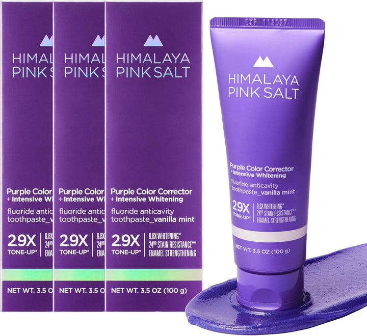 HIMALAYA PINKSALT Pasta dental morada - Removedor profundo de manch...