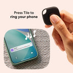 Life360 Tile - Rastreador Bluetooth, buscador de llaves y localizador de artículos para llaves, bolsas y más. Buscador de teléfonos. Compatible con iOS y Android. Paquete de 2 (negro)