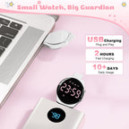 Relojes para niños y niñas, reloj deportivo digital con contador de pasos, podómetro, alarma de vibración, sin aplicación, impermeable, rastreador de fitness, reloj para niños, niñas, adolescentes