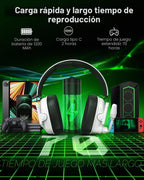 Auriculares inalámbricos para juegos con micrófono para PS5, PS4 y PC