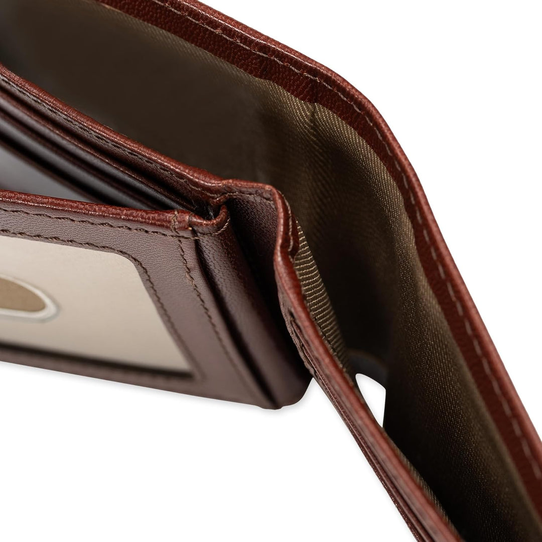 Dockers Mens piel Capacidad extra Slimfold Bifold Wallet