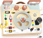 Joyreal Montessori - Tabla de actividades para niños pequeños, juguetes Montessori para 1, 2, 3 años