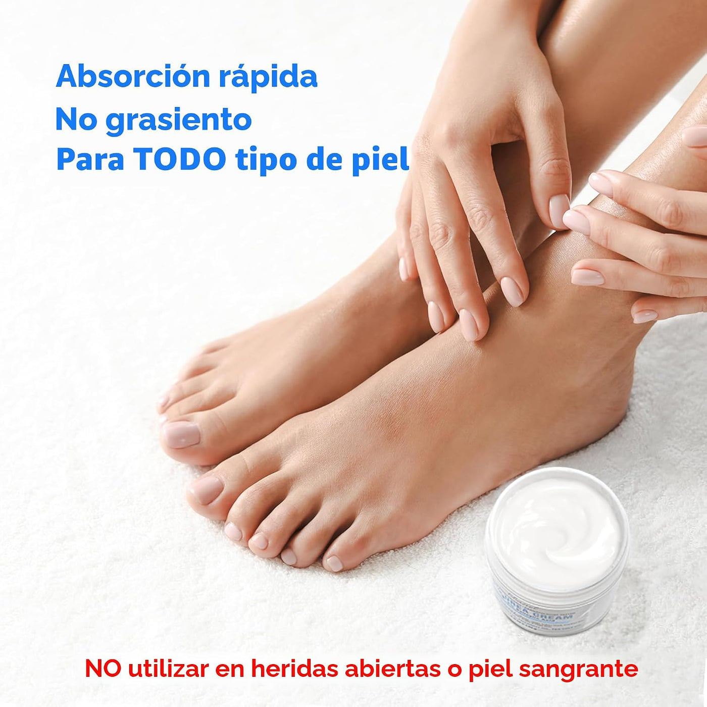 Ebanel Crema de urea 40% más ácido salicílico 2%, crema para pies p...